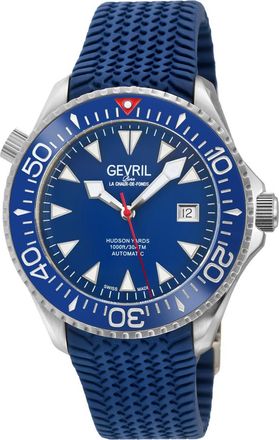 Gevril Group Hudson Yards Automatic Blue Dial Mens Watch 48807R