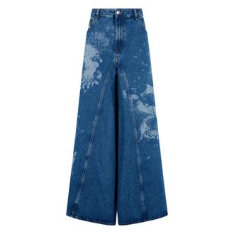Diesel Wide Jeans, female, Blue, Size: W26 Wide Palazzo Jeans