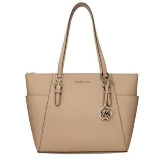 Michael Kors Beige Leren Schoudertas
