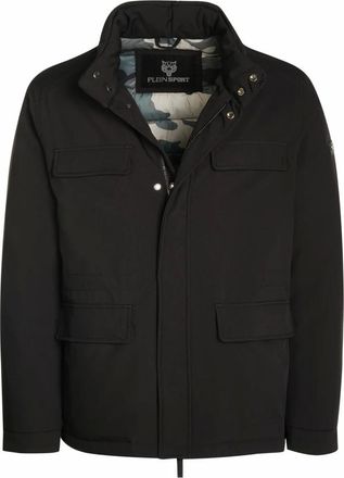 Plein Sport Outdoorjack - Heren - Sport - Zwart - Maat: L Zijde