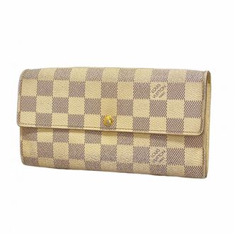 Louis Vuitton White Long Wallet (Bi-Fold) (Pre-Owned)