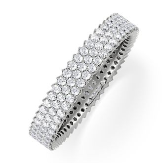 The Diamond Store Jasmine Lab Diamond Pave Eternity Ring 1.00ct G/VS in 18K White Gold