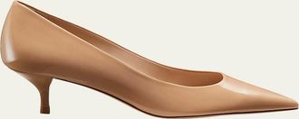 Stuart Weitzman Stuart Patent Kitten Pumps