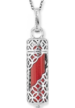 Engelsrufer Womens ERN-HEAL-RJ-M Ladies Powerful Stone Necklace Silver Sterling - One Size