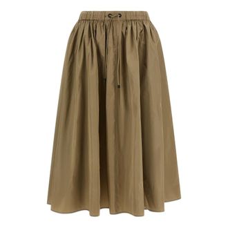 Max Mara MxmLonza Midi Skirt - female - Max Mara - Midi Skirts - Green - S - Skirts
