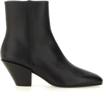 Roberto Festa Milano Allyk 80mm Enkellaarsjes - Dames - Cowboylaarzen - Zwart - 36 EU - Leer - Schoenen