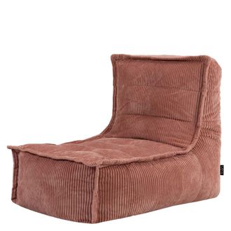 Icon Brand Puf sill&oacute;n chaise longue de pana rosa