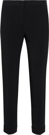 Etro high-waist cropped trousers - women - Acetate/Elastane/Viscose - 42 - Black