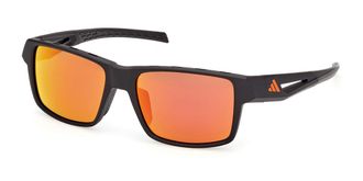 Adidas Sport SP0125 02L Mens Sunglasses Black Size 55
