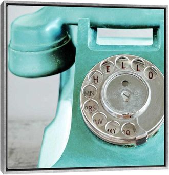 iCanvas Icanvas Hello Aqua By Symposium Design