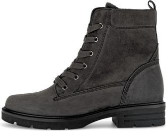 Gabor Enkelboot met veters - Dames - Veterlaarzen - Grijs - 37 EU - Su&egrave;de - Schoenen