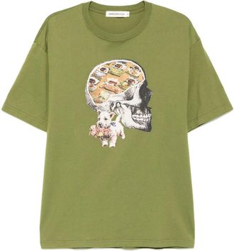 Undercover printed T-shirt - women - Cotton - 3 - Green
