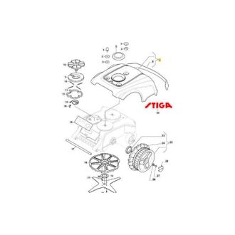STIGA Sports Conjunto De Carcasa Autoclip 524s (l200l) Original Stiga - 112600153/0