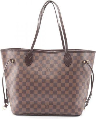 Louis Vuitton Brown Ebene Coated Canvas Leather Handbag Tote Bag (Pre-Owned)