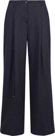 Alessia Santi Wijde broek - Dames - Wijde Broeken - Blauw - S - Polyester - Broeken