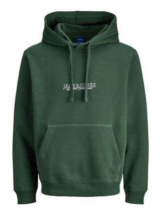 Jack & Jones Kapuzensweatshirt JACK & JONES JORBLEECKER MINIMAL SWEAT HOOD, Herren, Gr. L, sycamore, angeraute Sweatware, Obermaterial: 60% Baumwolle, 40% Polyeste