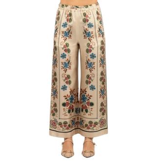 Max Mara Wide Trousers, female, Multicolor, Size: 2XS Wide Trousers