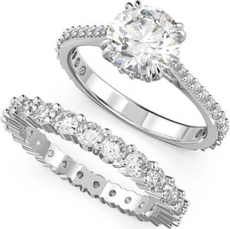 Swarovski Constella Ring Set - Dames - Ringen - Grijs - 60 MM - Accessoires