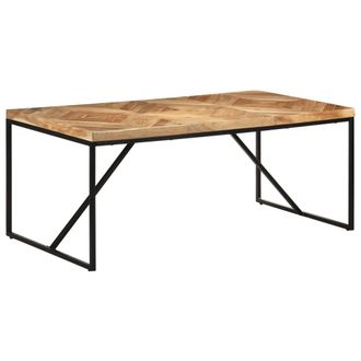 vidaXL Vidaxl - Mesa De Comedor De Madera Maciza De Acacia Y Mango 180x90x76 Cm