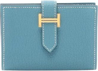 Herm&egrave;s Pre-owned Card Case - - Pre-owned - Donna - Blu - ONE SIZE