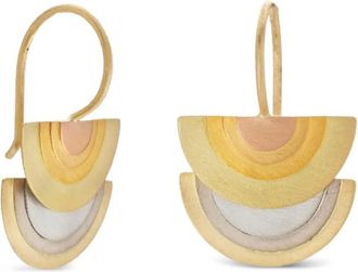 Sia Taylor 18K yellow/white/rose gold Sun Halo earrings - Goud