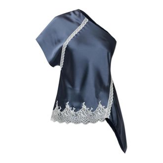 Iro Blouses, female, Blue, Size: S Topazi Asymmetrical Top