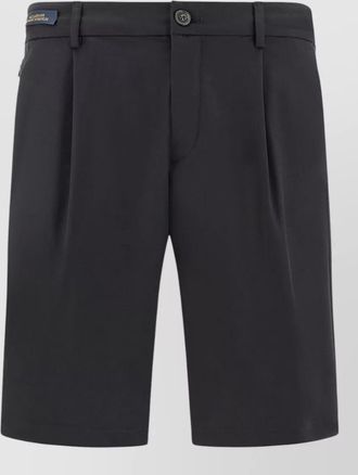 Paul & Shark tailored bermuda shorts pleats pockets loops