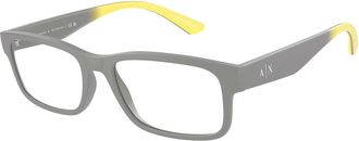A|X Armani Exchange Mens 56mm Matte Grey Opticals