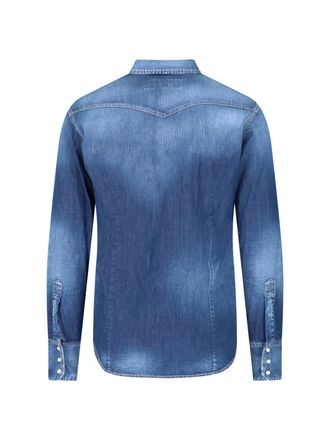 Dsquared2 Mens Shirts Blue Cotton