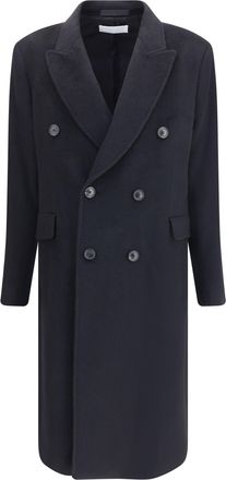 Our Legacy Mens Coat Whale Wool Black Hairy General Mohair