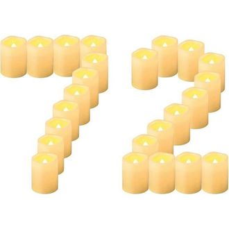 OEM Juego De 72 Velas Led Sin Llama - Funcionan Con Pilas Cr2032 - 200 Horas De Duraci&oacute;n - Para Cumplea&ntilde;os, Bodas, Navidad Y Decoraci&oacute;n De Halloween -crez