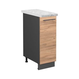 Vicco Armario De Farmacia Fame-line, Roble Dorado, 30 Cm, Et M&aacute;rmol