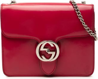 Gucci Pre-owned Gucci Small Patent Interlocking G Crossbody Ladies QOXEL1IO6H0UY2HS