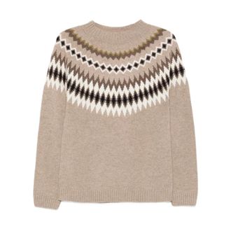 Be You Round-neck Knitwear, female, Multicolor, M, Lady59 Round-neck Knit