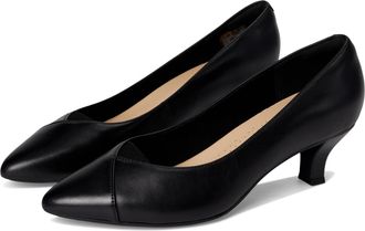 Clarks Womens Noahh Rose Shoes, Color Black Leather, Size: 5.5 UK Wide