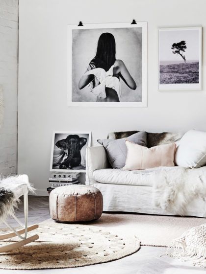 Cómo decorar una pared blanca