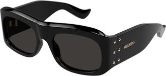 Valentino Vg0080S Zonnebril - unisex - Accessoires - Zwart - Maat: 57 MM Nylon