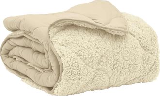 vidaXL Edred&oacute;n De Invierno 135 X 200 Cm Invierno Crema Transpirable Vidaxl