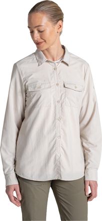 Craghoppers Dames Loukkos Nosilife Langsleeve Shirt (Oyster)