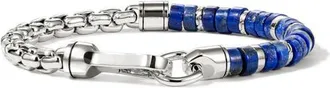 John Hardy Mens Heishi Sterling Silver Bracelet in Lapis Lazuli at Nordstrom, Size X-Large