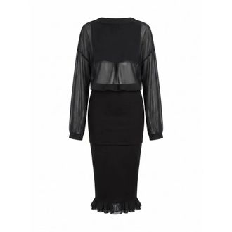 Jacquemus Midi Dresses, female, Black, Size: 2XS La Robe Siroco