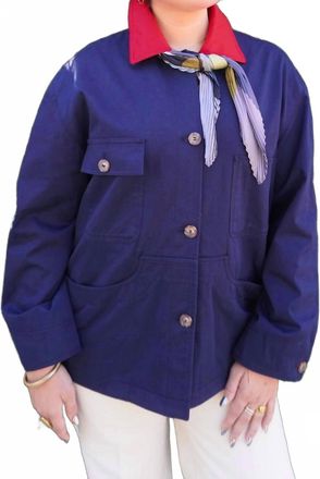 Ines De La Fressange Womens Melchior Jacket In Navy