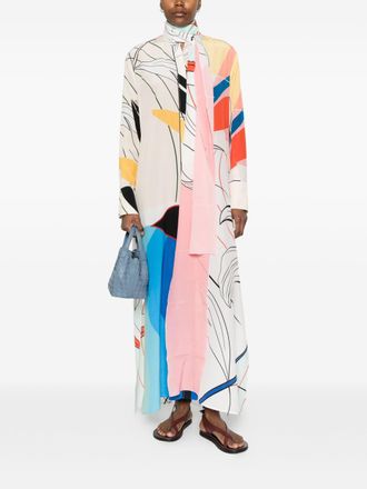 F.R.S. F. R.S. Womens Printed Silk Dress