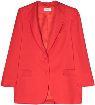 Saulina Milano Antonia single-breasted blazer - women - Viscose/Viscose - 38 - Red