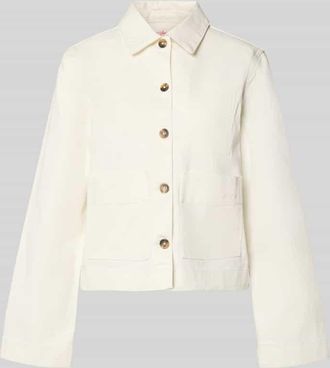 Selected Relaxed Fit Jeansjacke aus Bio-Baumwoll-Mix Modell HOTEL AMOUR in Offwhite, Gr&ouml;&szlig;e 34