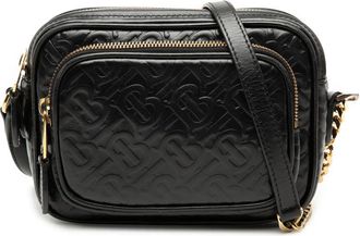 Burberry Pre-owned Burberry Embossed Calfskin TB Monogram Camera Chain Crossbody Ladies YXB7607AAUF9KSN0