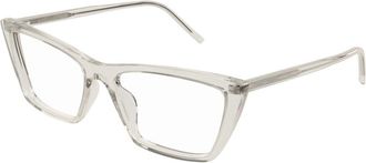 Saint Laurent Mica Thin Opt Zonnebril - Dames - Brillen - Grijs - 54 MM - Accessoires