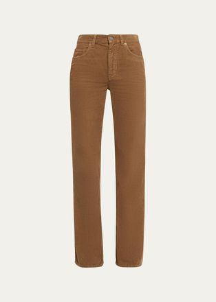 Saint Laurent 70s Corduroy Straight-Leg Jeans