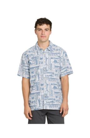 Quiksilver East Cape Short Sleeve Shirt in White at Nordstrom, Size Xx-Large