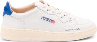 Autry Blue Medialist Leather Sneakers